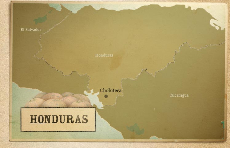 Map. Choluteca, Honduras
