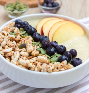 Pineapple Peach Smoothie Bowl