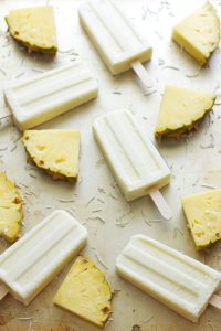 Pineapple Coconut Yogurt Pops