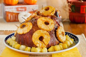 baked ham with pineapple