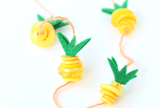 pineapple crafts necklace