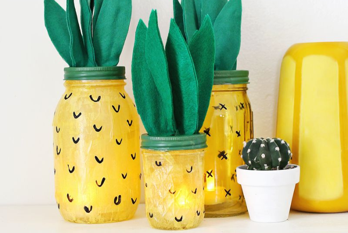 kid-friendly pineapple crafts nightlight