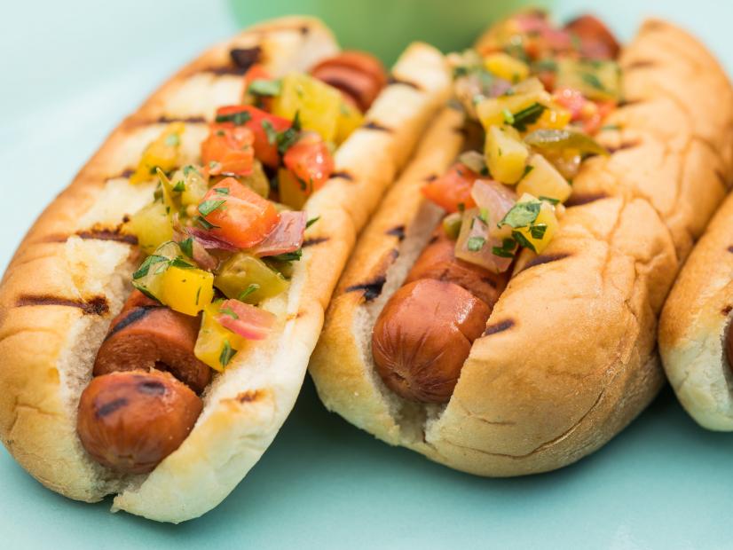 Halloween Pineapple Party Hot Dogs