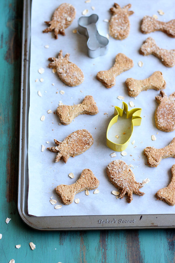 pineapple dog cookies