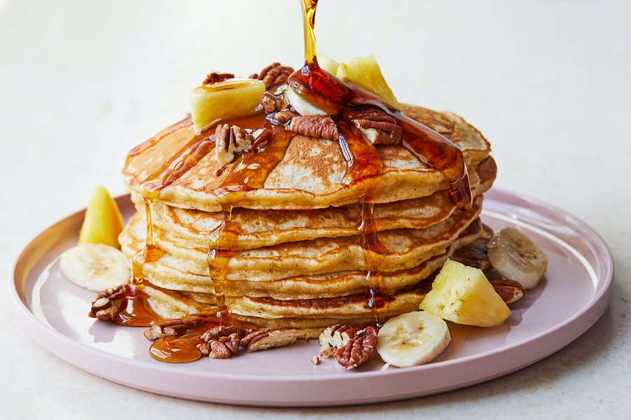 Pineapple Banana Hummingbird Pancakes