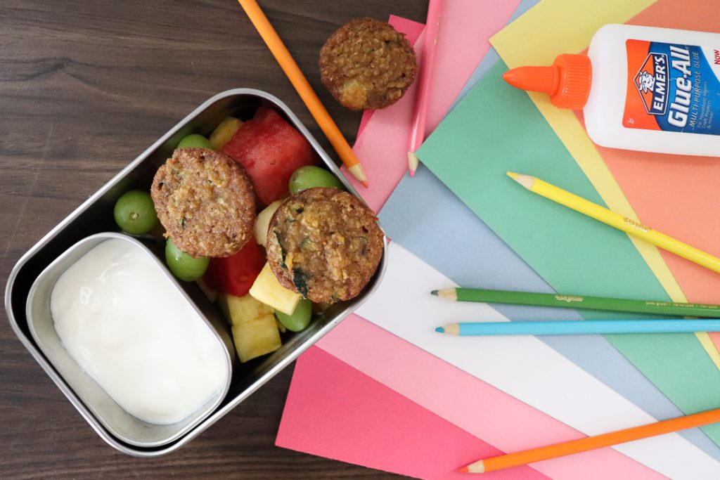 pineapple zucchini mini muffins back to school