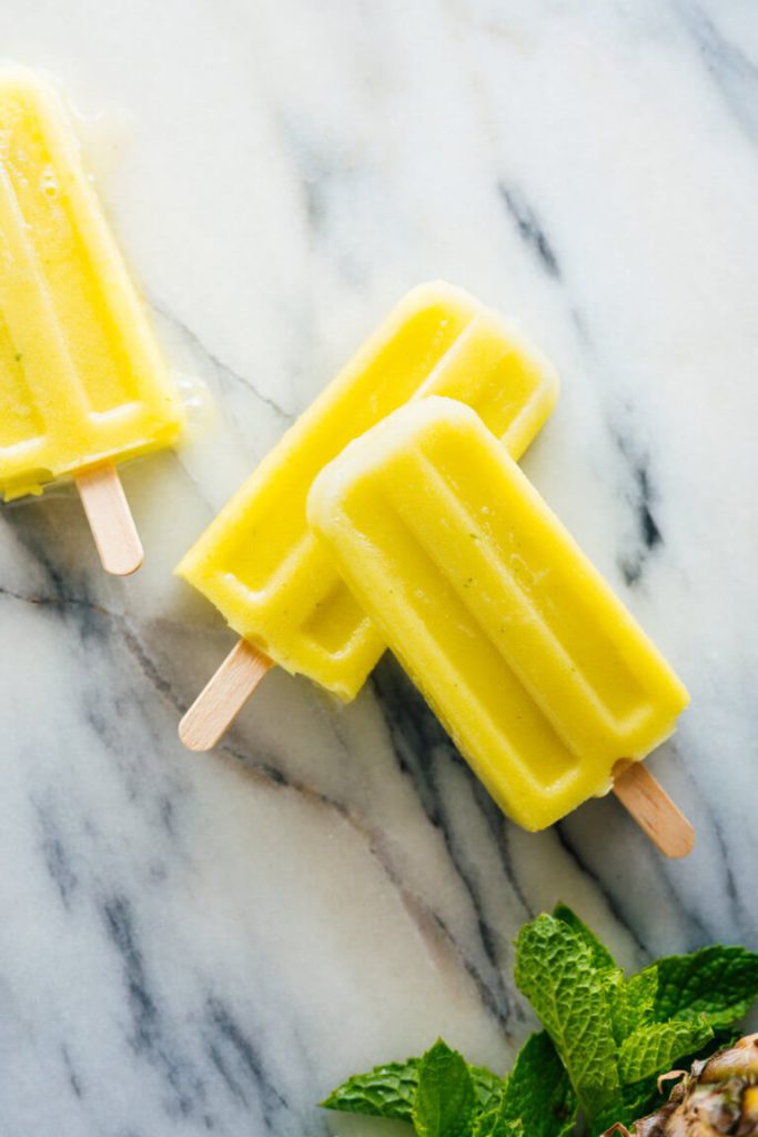 After-School Snacks Pineapple Popsicles