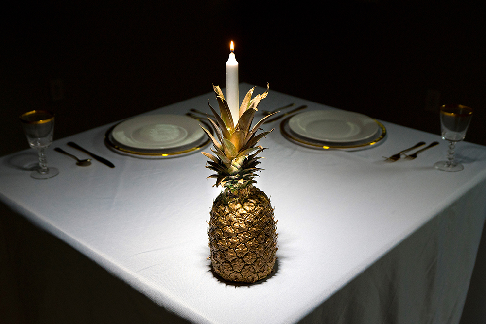 Pineapple Holiday Centerpiece Decor