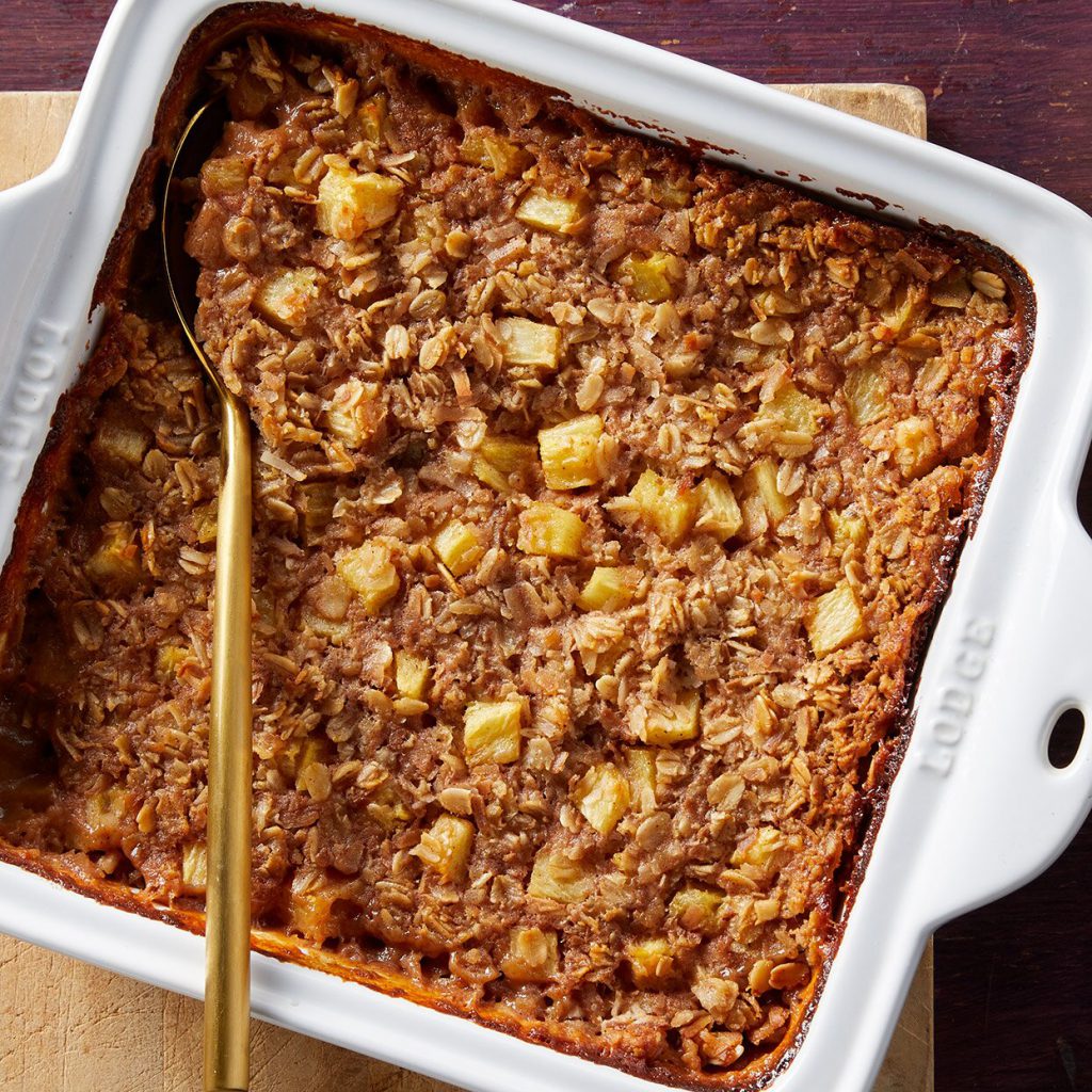 Vegan Pineapple Oatmeal Bake