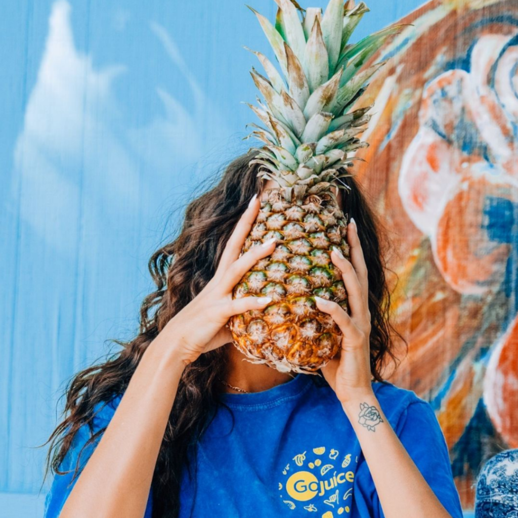 Blending Pineapple