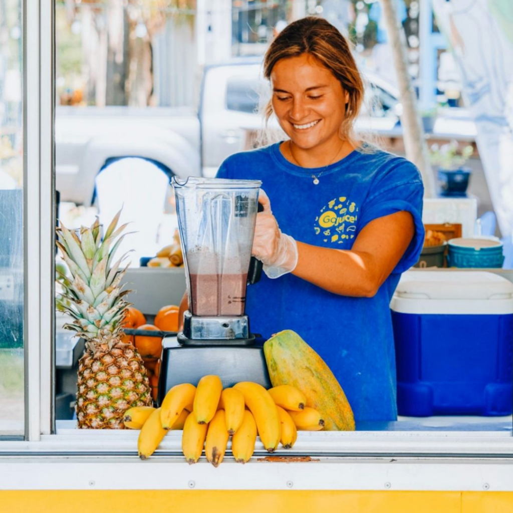 Blending Pineapple