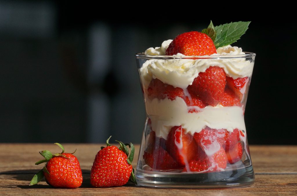 Strawberries Romanoff, the inspiration behind Pineapple Romanoff