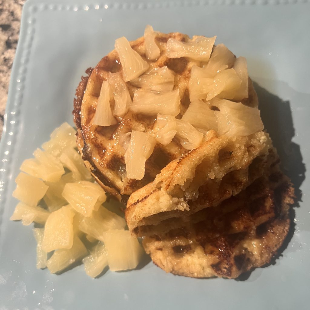 Hawaiian Waffles with Chestnut Hill Farms Perfect Pineapples