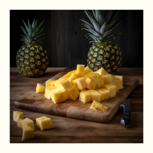 perfect pineapple chopped for juice