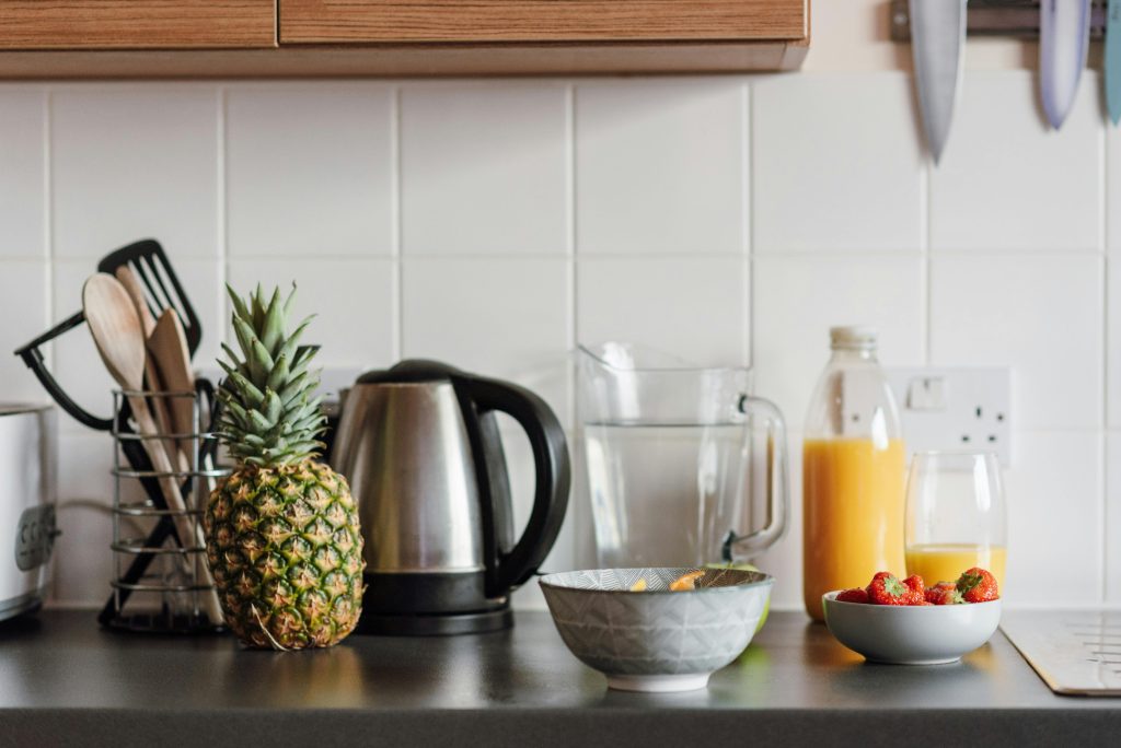 Kitchen ingredients with pineapple