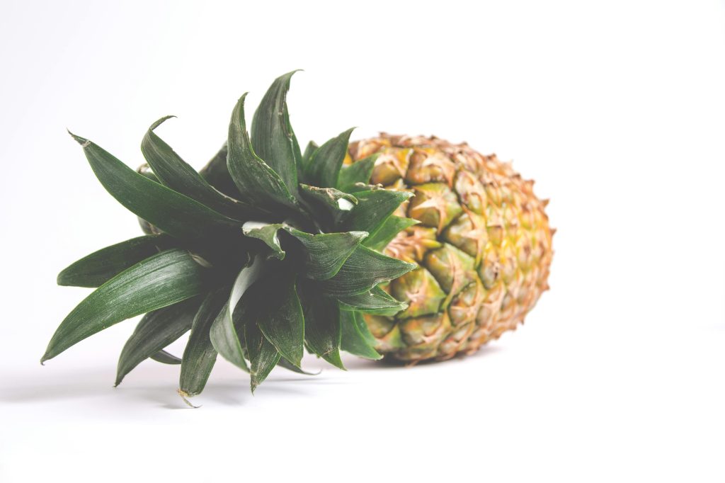 Pineapple on a white background.
