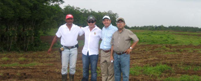 From left: Marvin Somarribas Moran, Esteban Corrales, Hector Corrales, Oscar Obando.