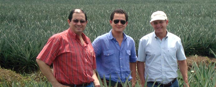 From left: Francisco Arguedas, Esteban Corrales, Hector Corrales.
