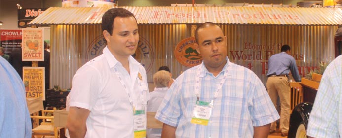 Andres Corrales and Didier Castro at our booth at the PMA convention.