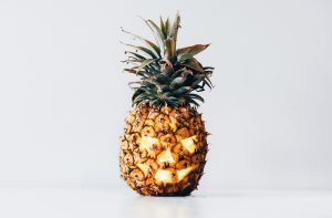 Halloween Pineapple Carving